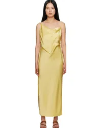 Nanushka Yellow Lennie Maxi Dress Yellow