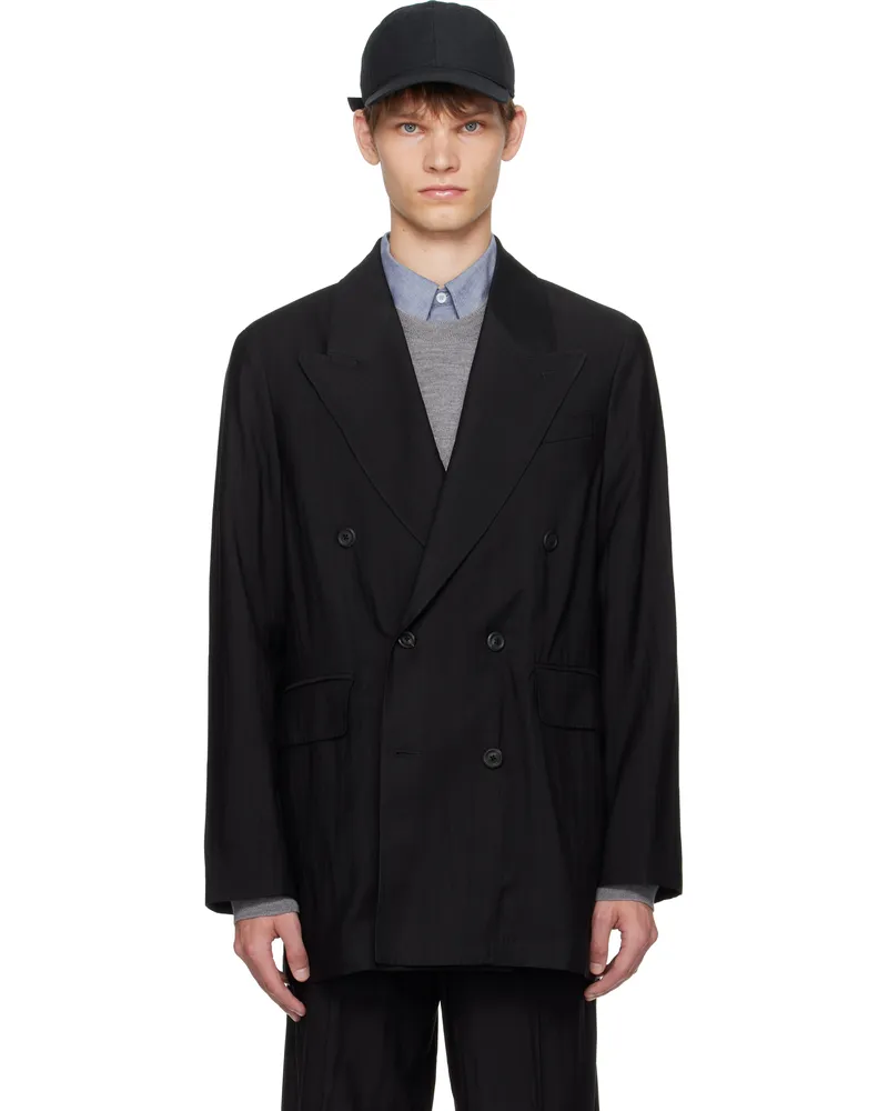 Our Legacy Black Sharp DB Blazer Black