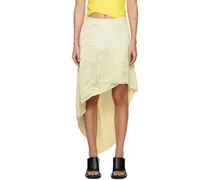Off-White Asymmetric Midi Skirt