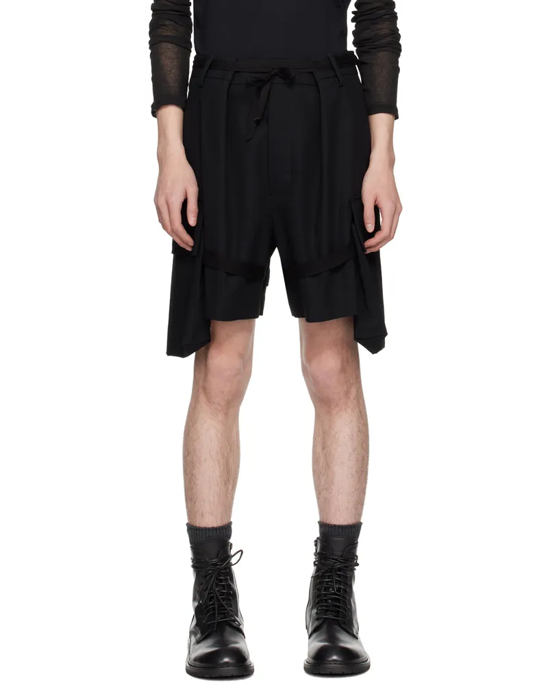 Ann Demeulemeester Black Tino Shorts Black