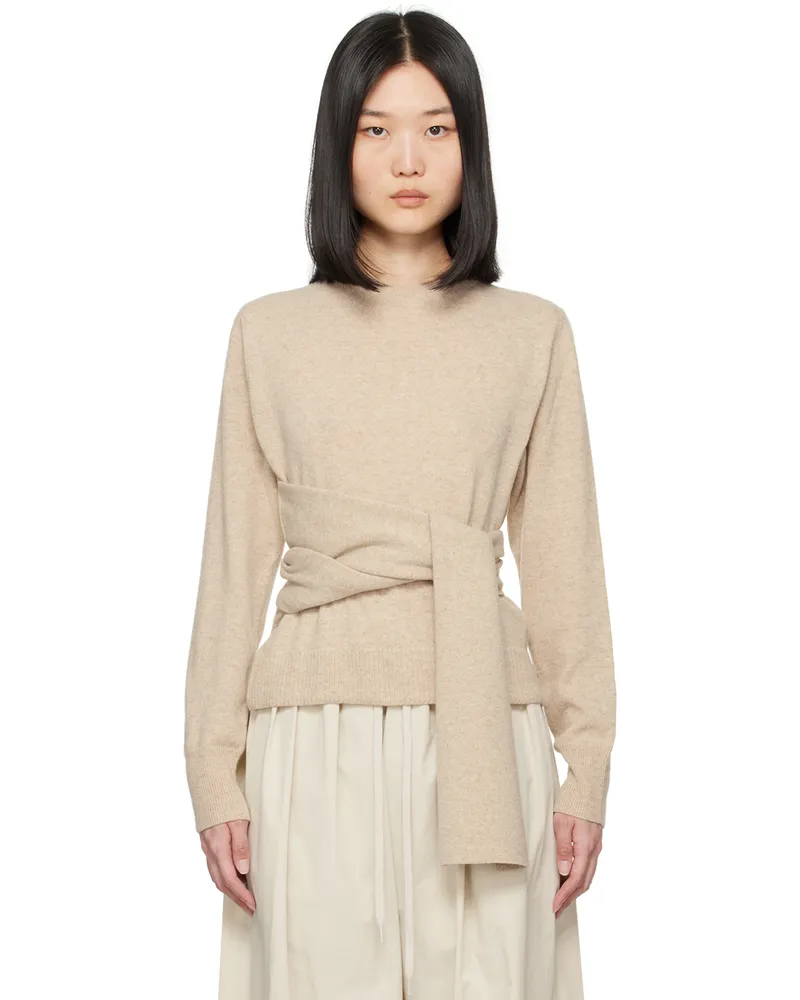 Maison Margiela Beige Belted Sweater 106