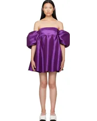 Kika Vargas Purple Gitta Minidress Forest