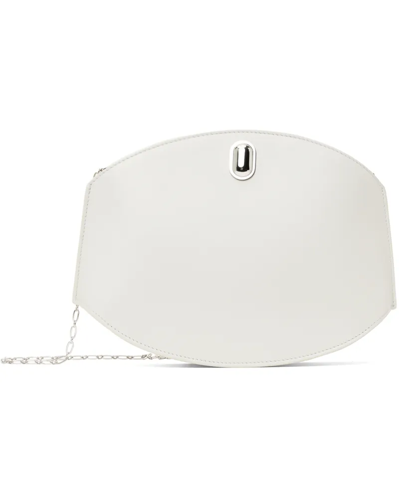 SAVETTE Off-White Tondo Chain Crossbody Bag 110