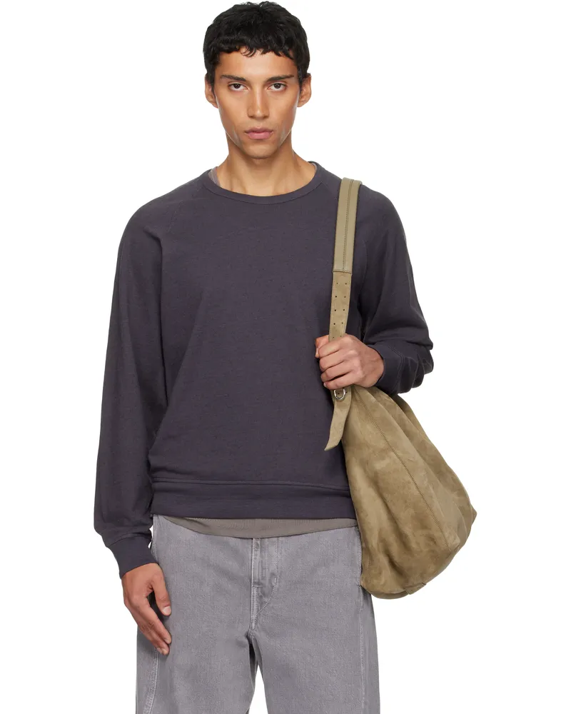Christophe Lemaire Gray Crew Neck Sweatshirt Bk962