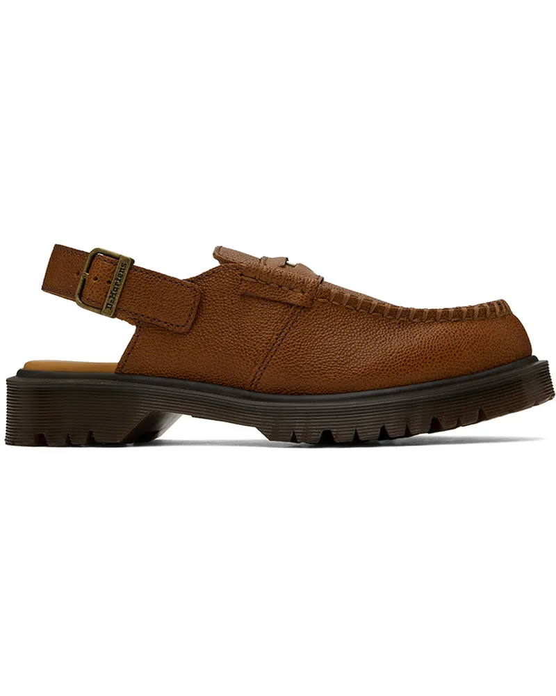 Dr.Martens Tan Penton Slingback Loafers Whiskey