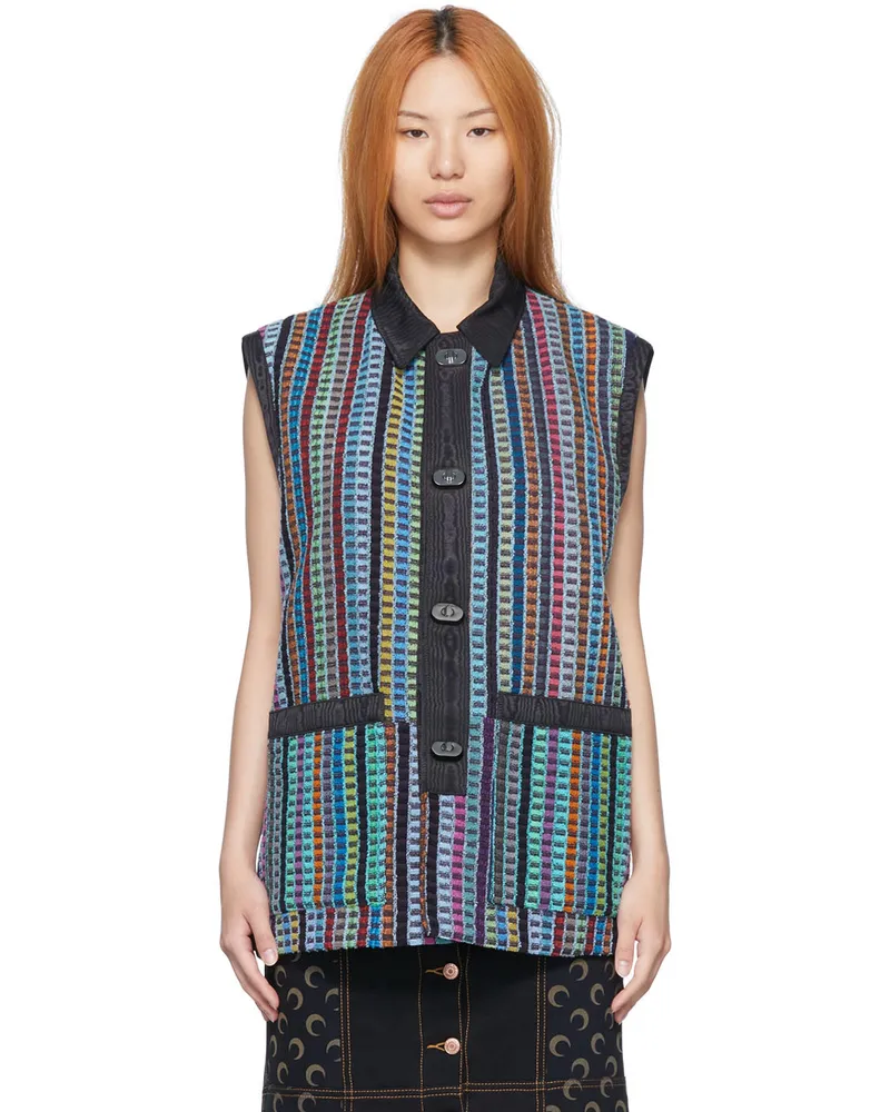 Marine Serre Multicolor Cotton Vest 10