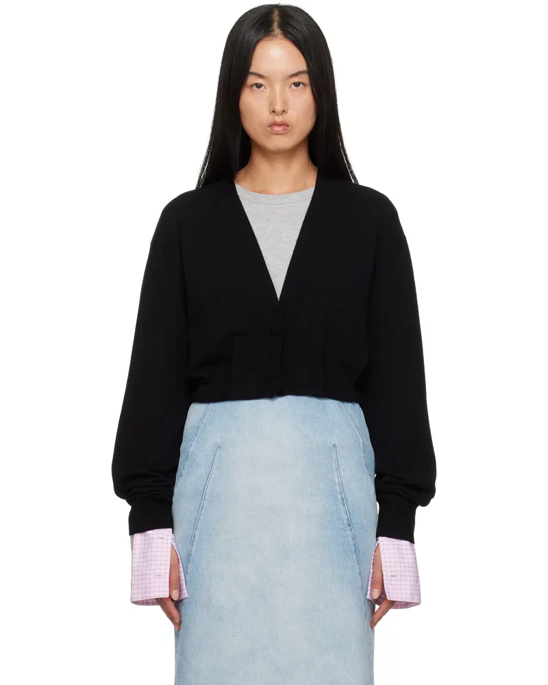 Dries van Noten Black Cashmere Cardigan 900