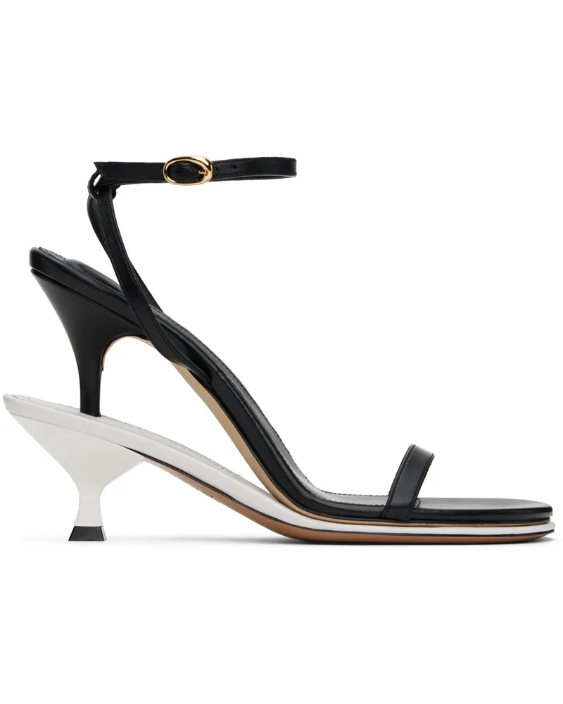 Jacquemus Black & White Les Sculptures 'Les doubles sandales' Heeled Sandals 9fh
