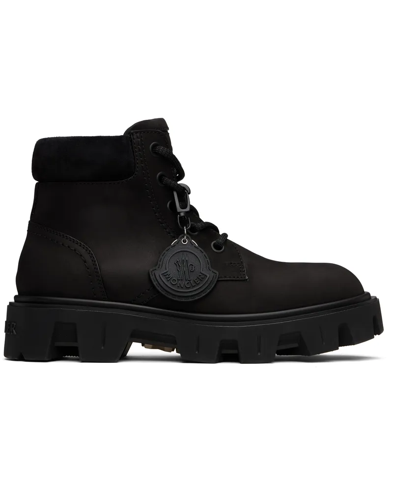 Moncler Black Peak City Ankle Boots 999