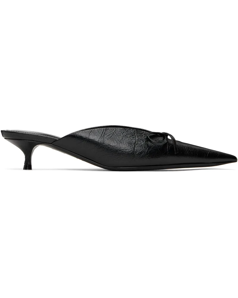 Balenciaga Black Knife Bow 40mm Mules 1000