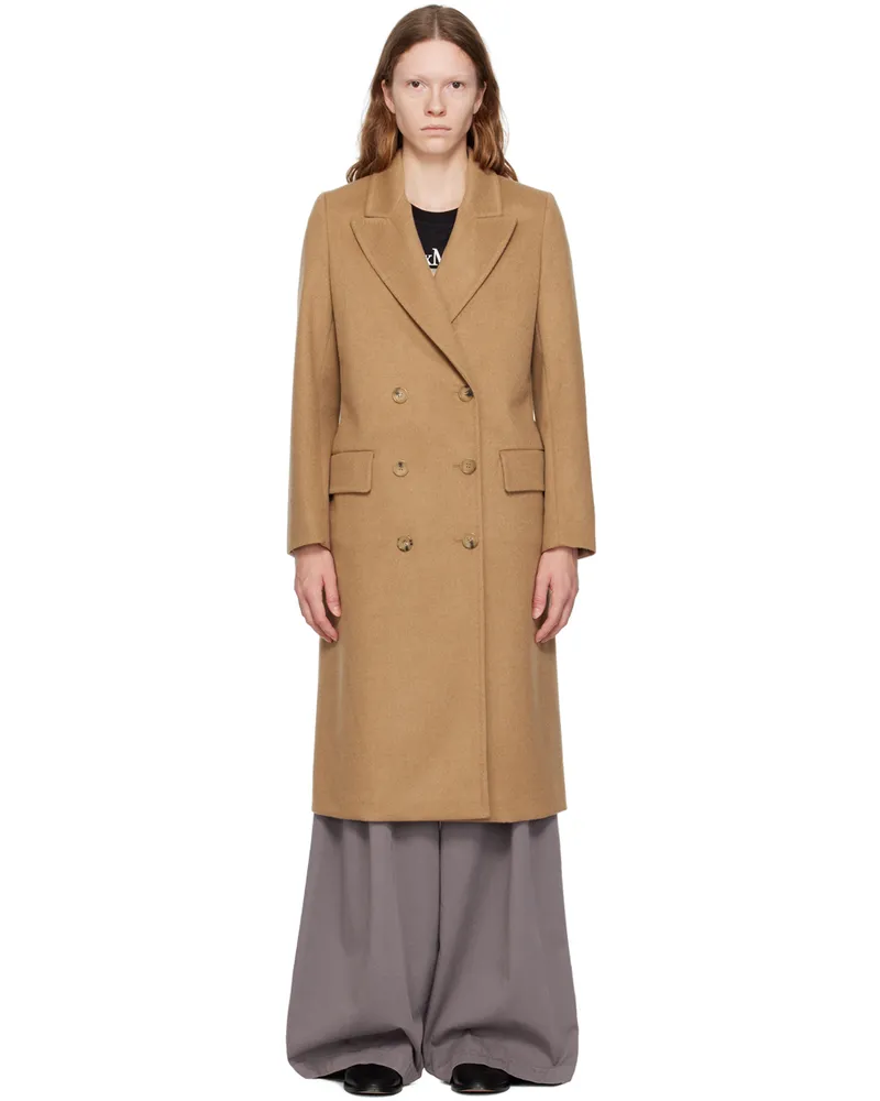 Max Mara Tan Elmi Coat 001
