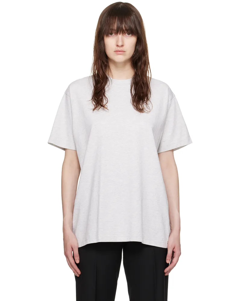 Totême Gray Straight T-Shirt 039
