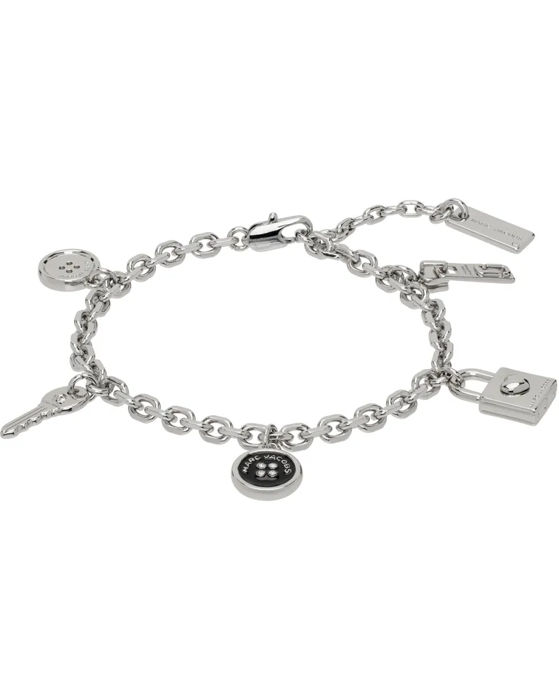 Marc Jacobs Silver Button Charm Bracelet 047