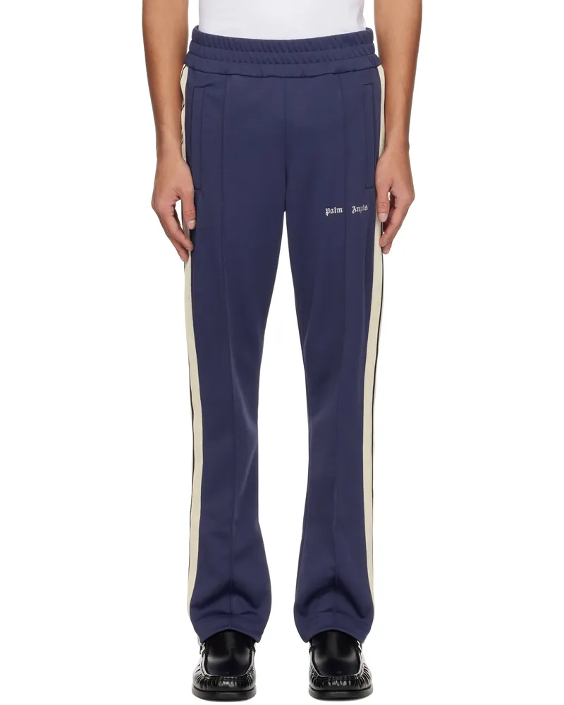 Palm Angels Navy Classic Logo Track Pants Navy