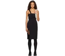 Black Strap Midi Dress