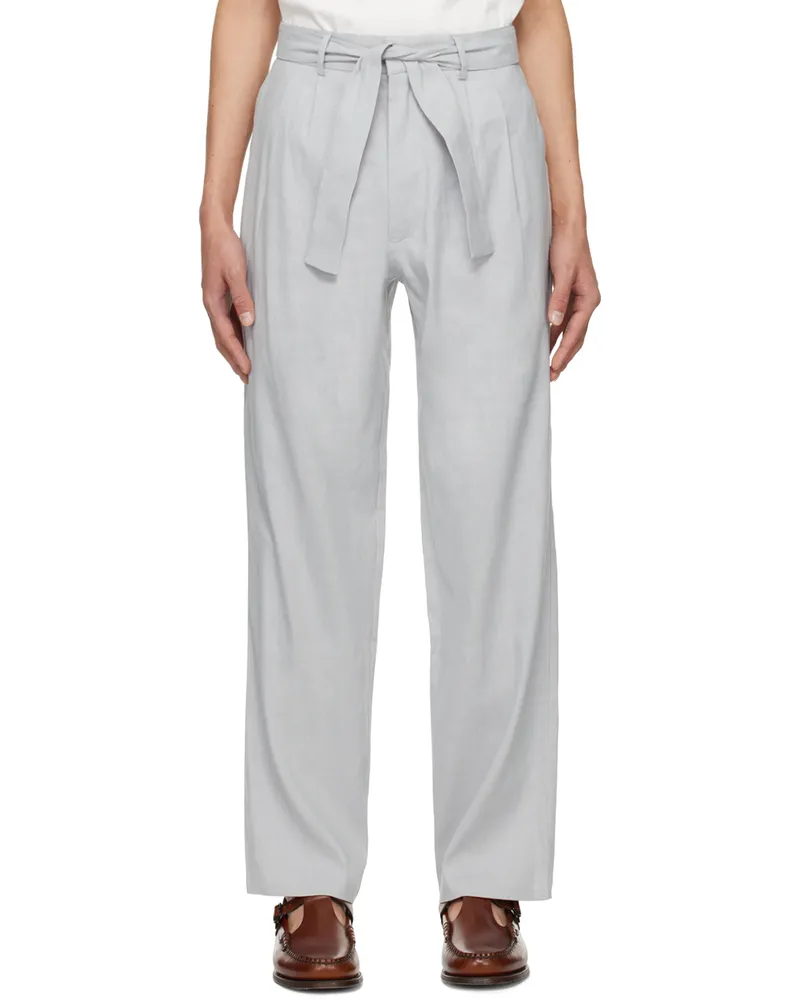 COMMAS Blue Tailored Trousers Fresco