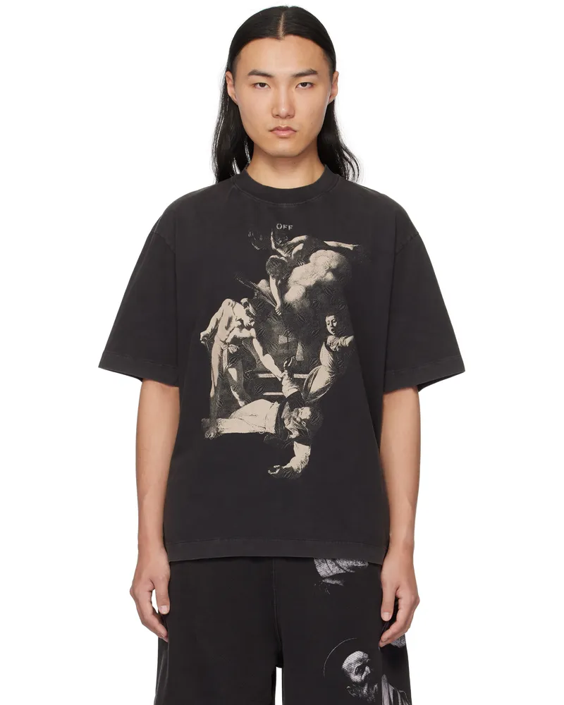OFF-WHITE Black Martyrdom Skate T-shirt Vintage