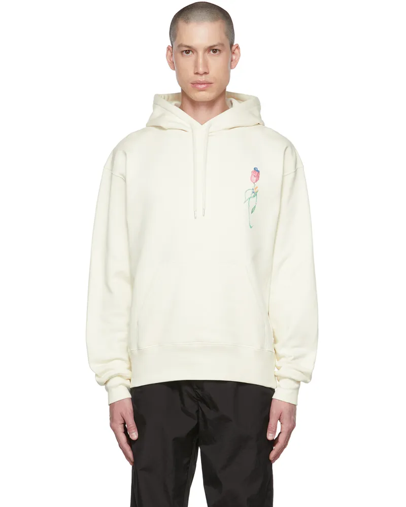 Soulland Off-White Flower Hoodie Off