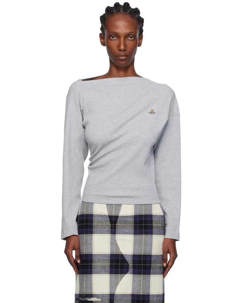 Vivienne Westwood Gray LS Hebo T-shirt P001