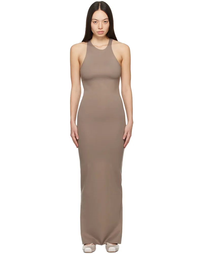 Paris Georgia SSENSE Exclusive Taupe 'Elemental by Paris Georgia' Frederick Maxi Dress Rock