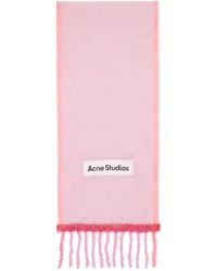 Acne Studios Pink Narrow Wool Mohair Scarf Pink