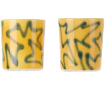Yellow Frizbee Ceramics Edition Only Lovers Cup Set