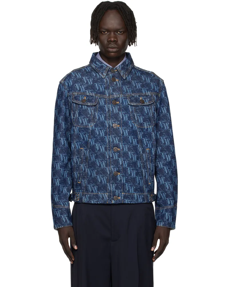 Vivienne Westwood Blue Stormrider Denim Jacket Aw25-vw