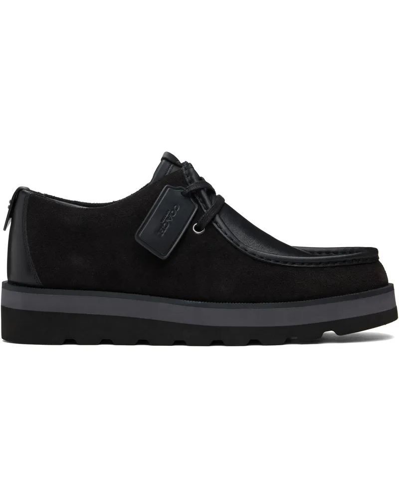 Coach Black Scott Apron Toe Derbys Black