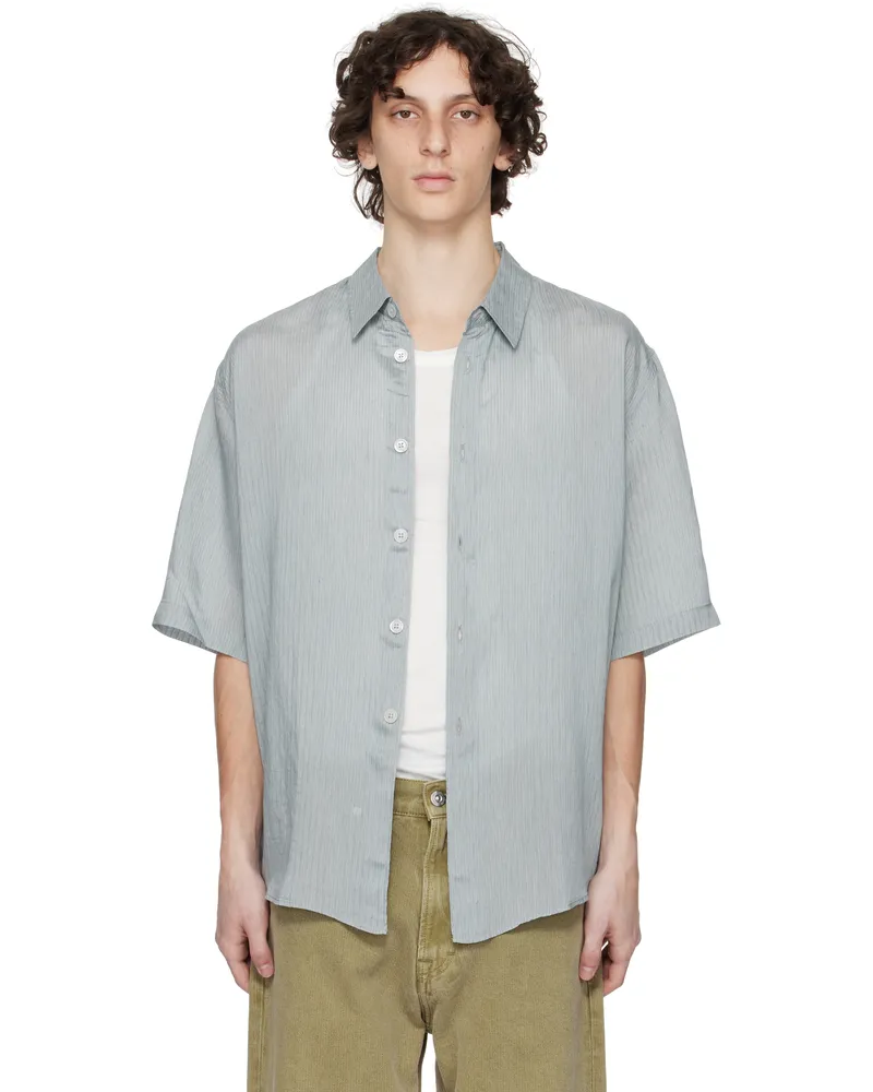 Our Legacy Gray Beyond Shortsleeve Shirt Geo
