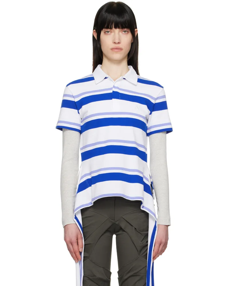 OPEN YY Blue Trim Polo Blue
