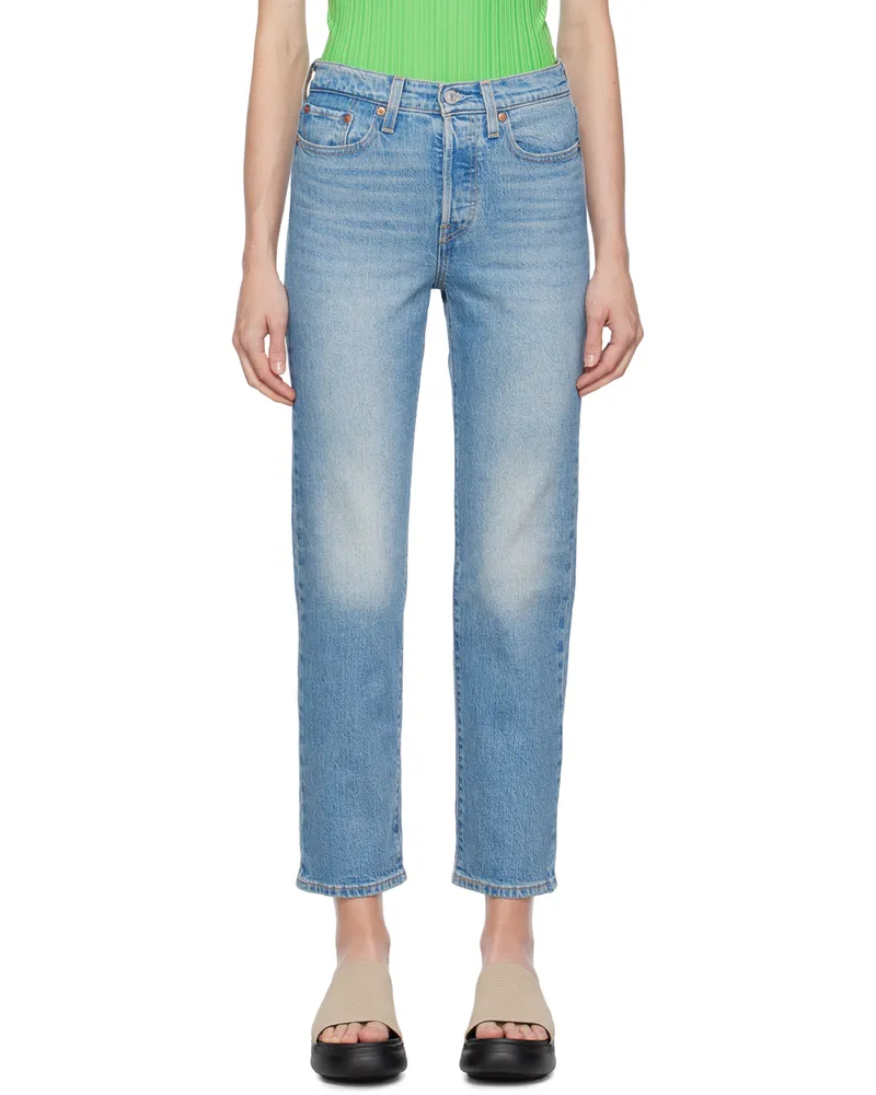 Levi's Blue Wedgie Straight Fit Jeans Christina