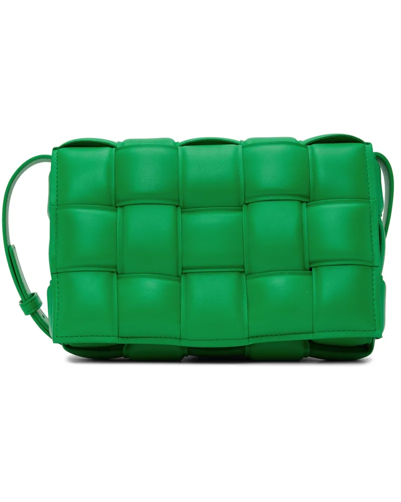Bottega Veneta Green Padded Cassette Shoulder Bag 3724