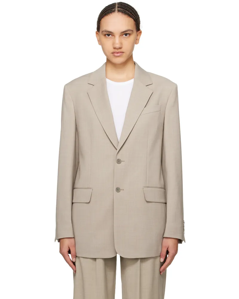 Filippa K Taupe Davina Blazer Sage