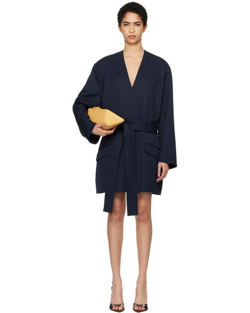 ATTICO Navy Wrap Blazer 184