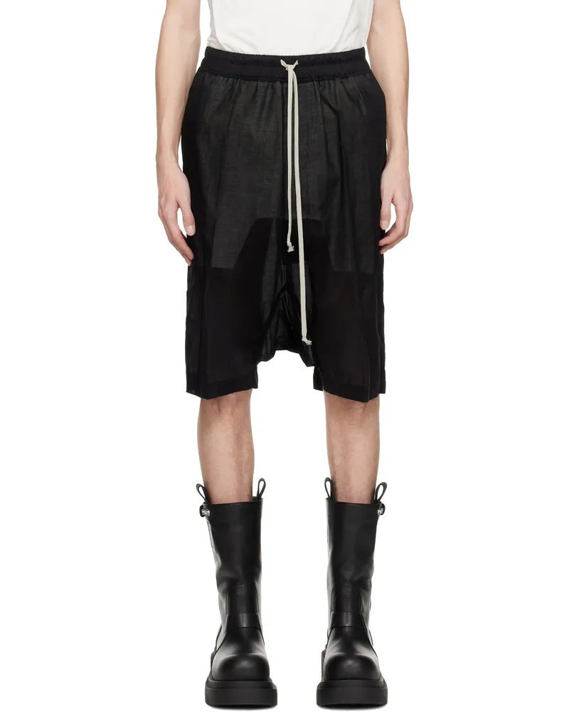 Rick Owens Black Hollywood Rick's Pods Shorts 09