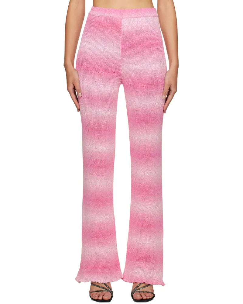 MSGM Pink Gradient Trousers 12