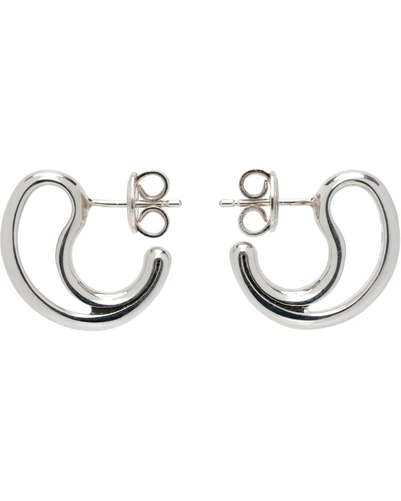 Bottega Veneta Silver Frills Small Earrings 8117