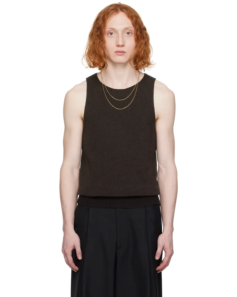 Dries van Noten Brown Malio Tank Top 704