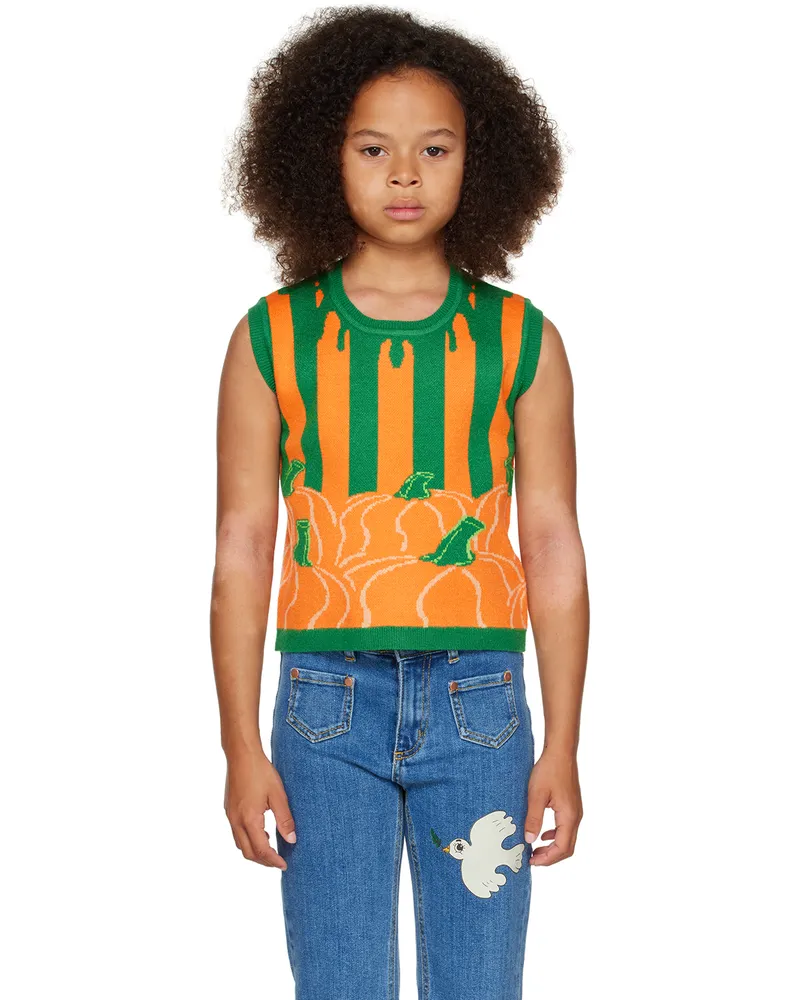 HELMSTEDT SSENSE Exclusive Kids Orange & Green Ami Vest Halloween