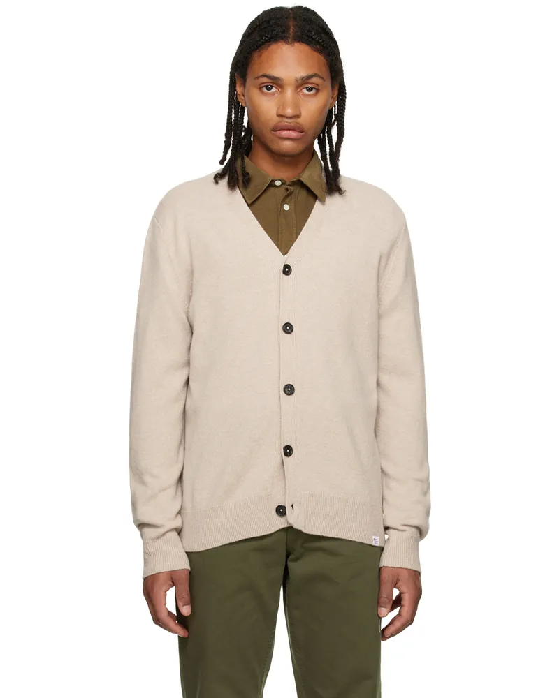 Norse Projects Beige Adam Cardigan Oatmeal