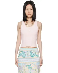 Casablanca Paris Pink Rib Tank Top Pale