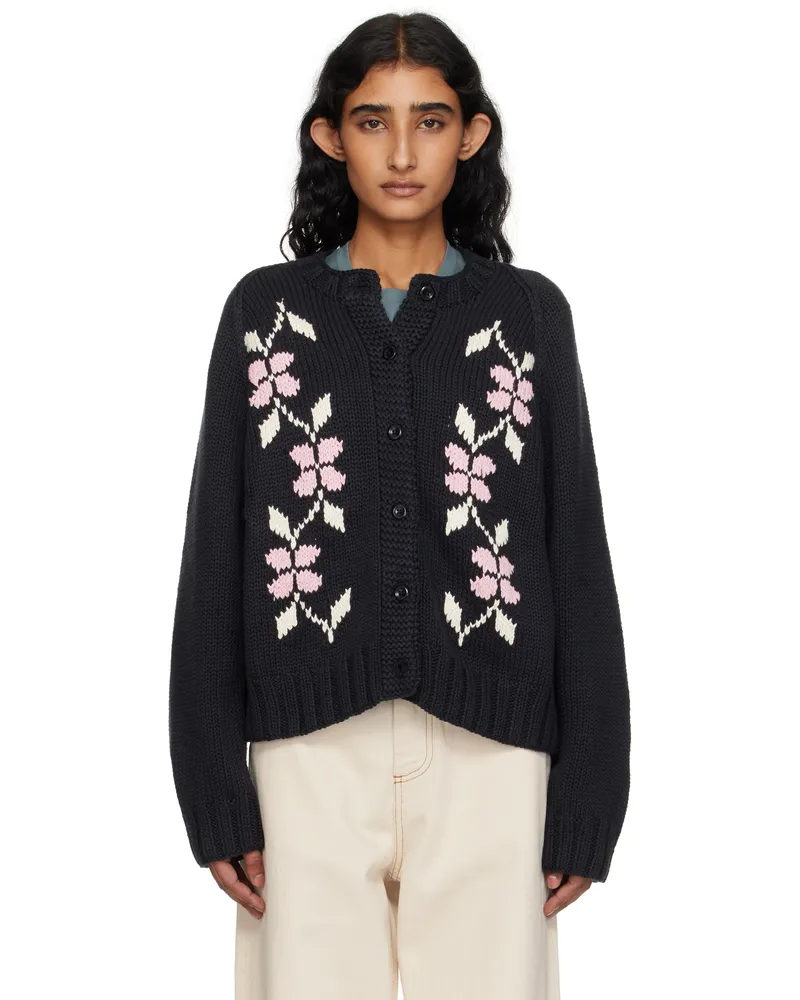 YMC SSENSE Exclusive Black Atomic Cardigan 01