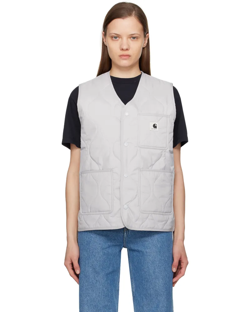 Carhartt WIP Gray Skyler Vest Sonic
