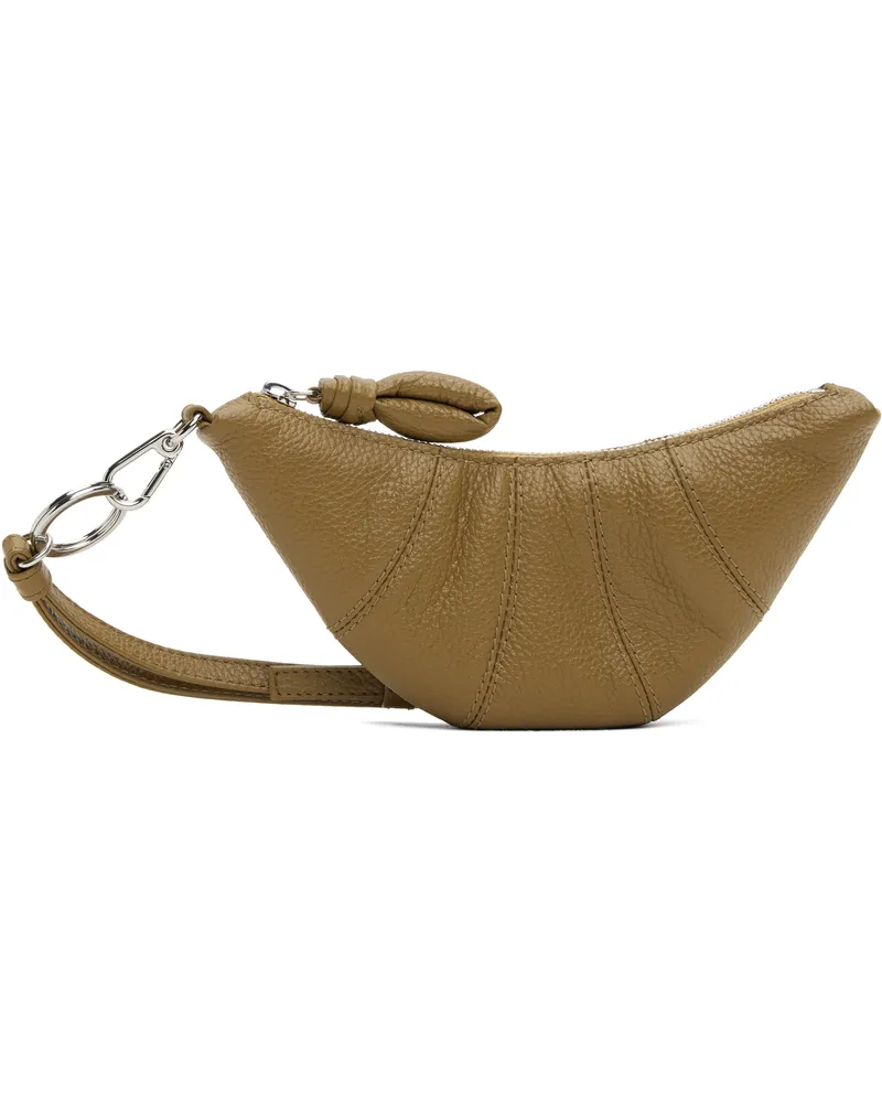 Christophe Lemaire Brown Crossbody Croissant Coin Pouch Gr676