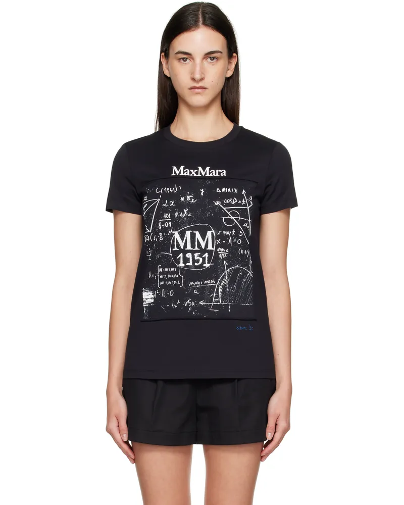 Max Mara Black Colibri T-shirt 020
