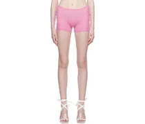 Pink Side Tie Shorts
