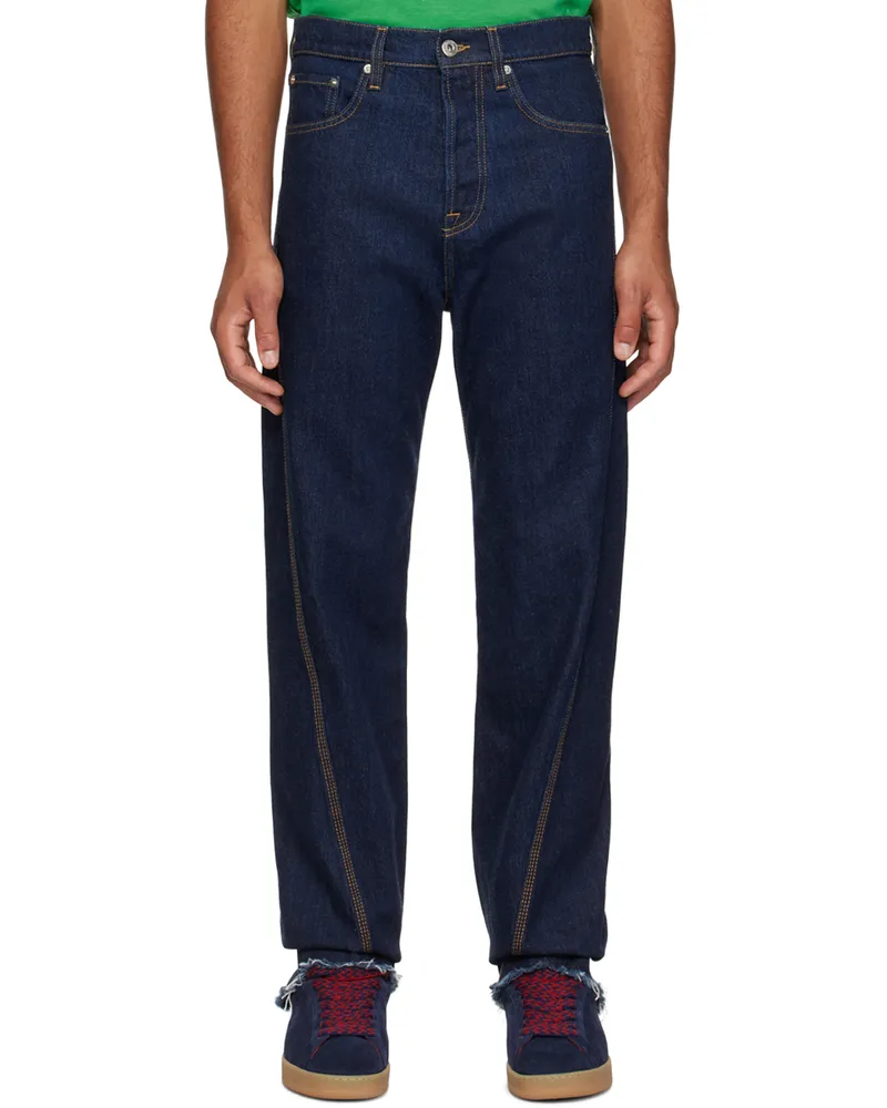 Lanvin Indigo Twisted Jeans 29