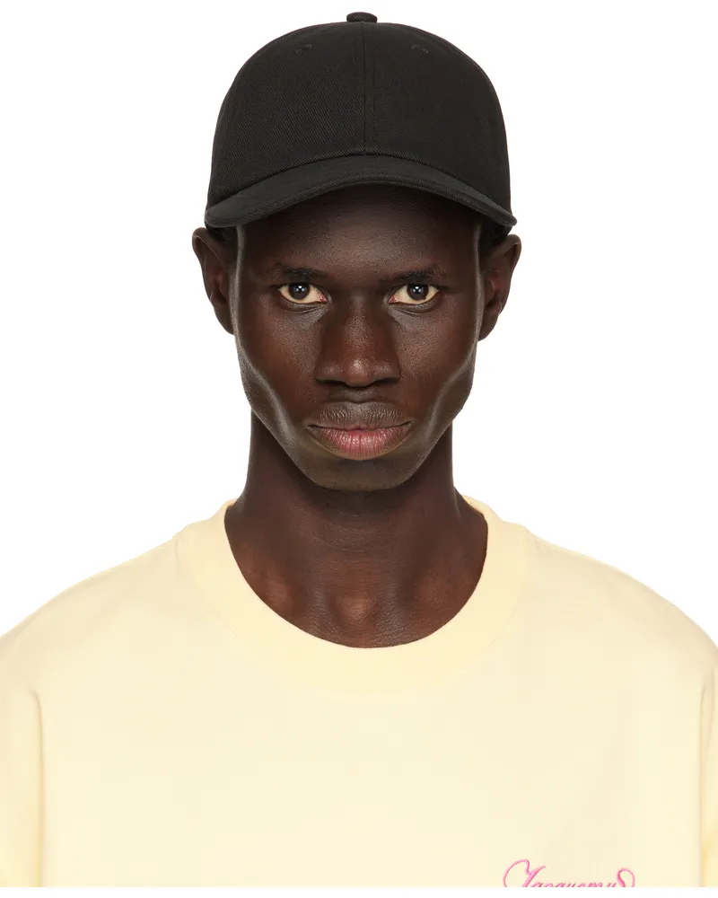 Jacquemus Black 'The Jacquemus' Cap 990
