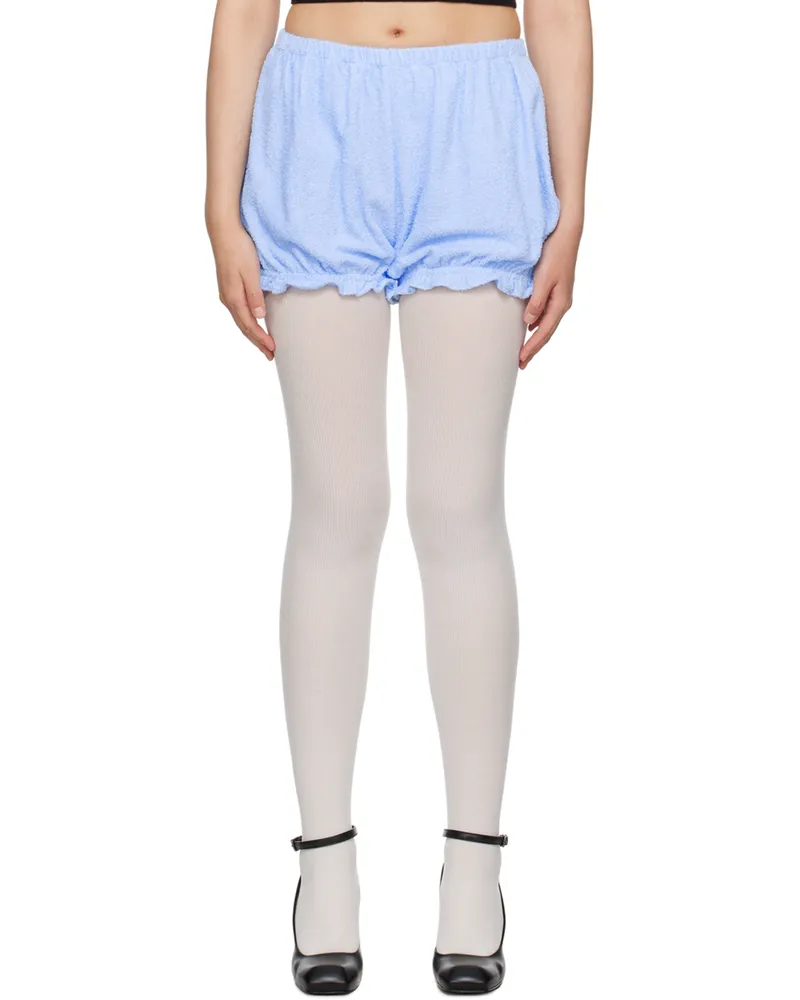 SHUSHU/TONG Blue Ruffle Shorts Bu100