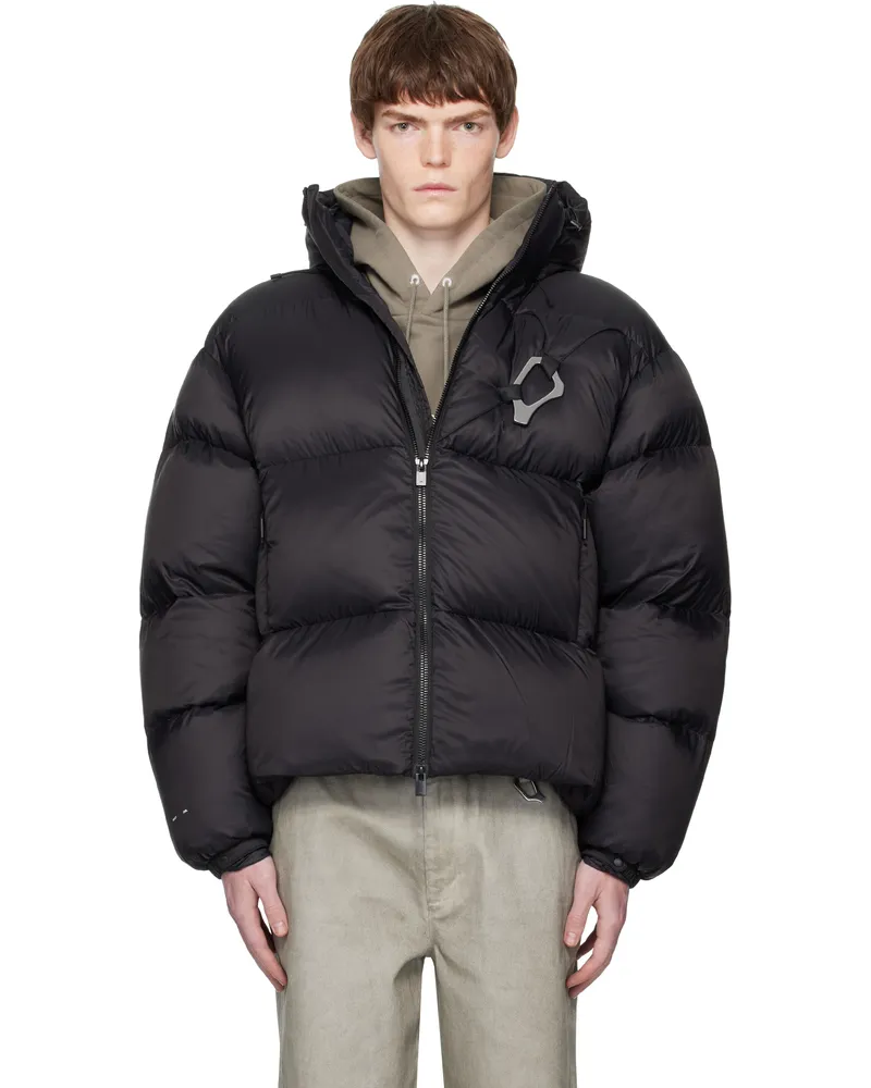 Heliot Emil Black Lumen Down Jacket Nylon